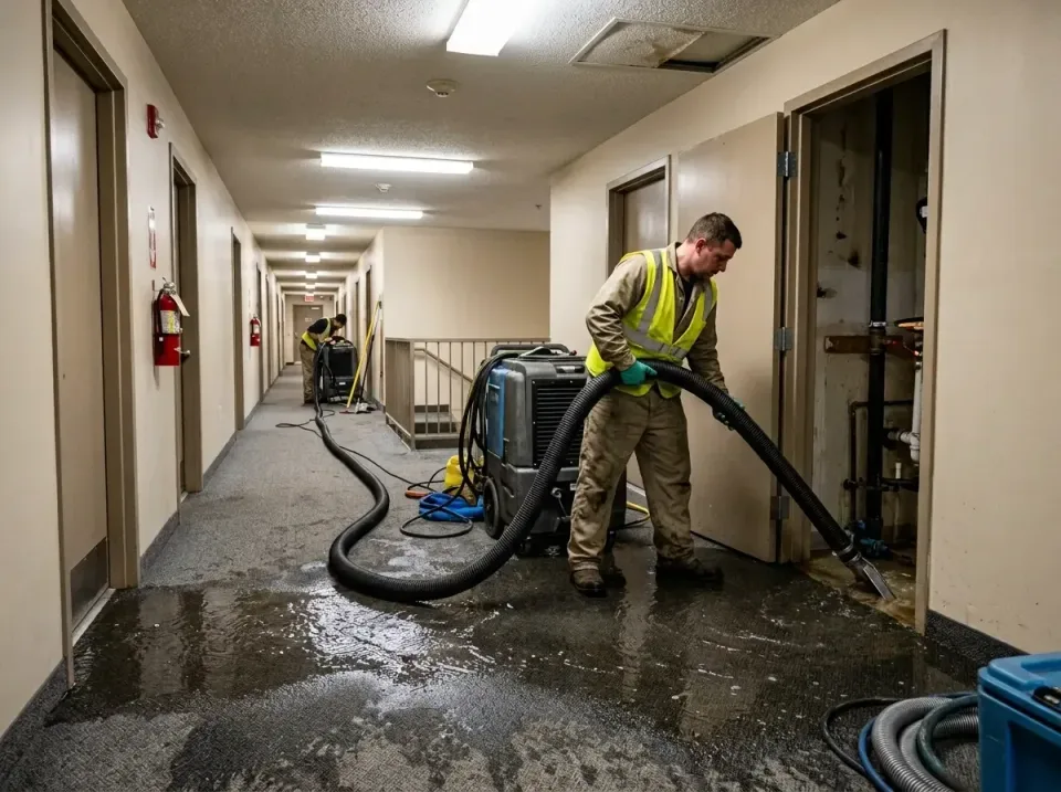 multi-unit-apartment-hallway-f-005 — frequently asked questions, Emergency Burst Pipe Water Extraction & Removal in Lake Hop…